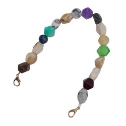 Angel Çanta Aksesuar 42 cm Renkli Akrilik Çanta Sapı No:08 Light Gold Metalli - 3