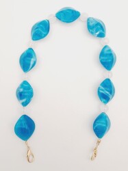 Angel Çanta Aksesuar 45 cm Kancalı Akrilik Zincir Light Gold Metalli No:07 - Angel Çanta Aksesuar