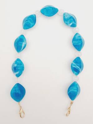 Angel Çanta Aksesuar 45 cm Kancalı Akrilik Zincir Light Gold Metalli No:07 - 1