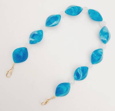 Angel Çanta Aksesuar 45 cm Kancalı Akrilik Zincir Light Gold Metalli No:07 - 3