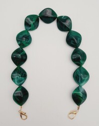 Angel Çanta Aksesuar 45 cm Kancalı Akrilik Zincir Light Gold Metalli No:12 - Angel Çanta Aksesuar