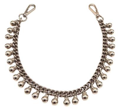 Angel Çanta Aksesuar 50 cm Gümüş Renk Boncuk Sallantılı Çanta Sapı - 2