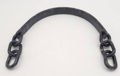 Angel Çanta Aksesuar Akrilik Siyah Renk Mermer Desen Zincirli Çanta Tutma Sapı - 2