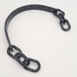 Angel Çanta Aksesuar Akrilik Siyah Renk Mermer Desen Zincirli Çanta Tutma Sapı - 5