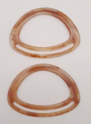 Angel Çanta Aksesuar Akrilik Sütlü Kahve Renk Mermer Desen Çanta Tutma Sapı - 2