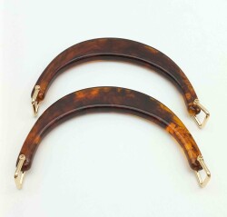 Angel Çanta Aksesuar Halkalı Kehribar Renk Akrilik Çanta Sapı - Angel Çanta Aksesuar