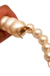 Angel Çanta Aksesuar Kancalı Büyük İncili Çanta Sapı Light Gold Metalli - 3