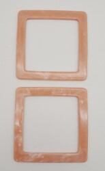 Angel Çanta Aksesuar Kare Akrilik Pudra Renk Mermer Desen Çanta Sapı - 3