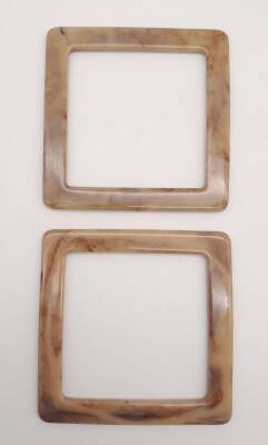 Angel Çanta Aksesuar Kare Akrilik Vizon Renk Mermer Desen Çanta Sapı - 3