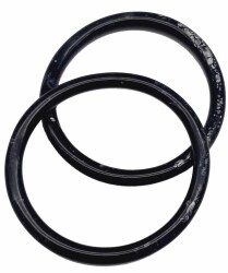 Angel Çanta Aksesuar Siyah Akrilik Çanta Sapı 12.5 Cm (Mermer Görünümlü) - Angel Çanta Aksesuar