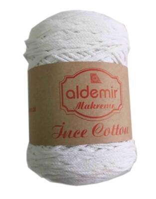 Angel Çanta Aksesuar Aldemir İnce Pamuk Makrome Beyaz No:1 - 1