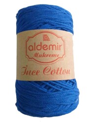 Angel Çanta Aksesuar Aldemir İnce Pamuk Makrome Sak Mavi No:6 - Angel Çanta Aksesuar