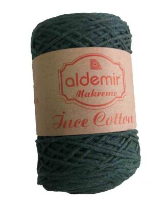 Angel Çanta Aksesuar Aldemir İnce Pamuk Makrome Zümrüt Yeşil No:2 - 1