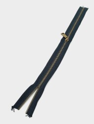 Angel Çanta Aksesuar Başlıklı Fermuar 40 Cm Antik Metal Siyah - Angel Çanta Aksesuar