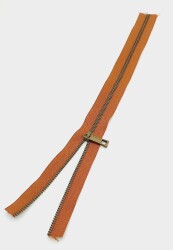Angel Çanta Aksesuar Başlıklı Fermuar 40 Cm Antik Metal Taba - Angel Çanta Aksesuar