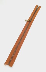 Angel Çanta Aksesuar Başlıklı Fermuar 40 Cm Antik Metal Taba - 2