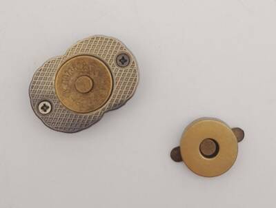 Angel Çanta Aksesuar Antik Çift Daire Mıknatıslı Kilit - 3