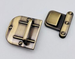 Angel Çanta Aksesuar Antik Kare Model Çanta Kilidi - 3