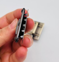 Angel Çanta Aksesuar Antik Kare Model Çanta Kilidi - 2