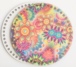 Angel Çanta Aksesuar Ahşap 20 Cm Çapında Resimli Plaka Arkalıklı B Serisi No1 - Angel Çanta Aksesuar