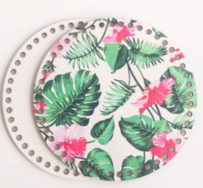 Angel Çanta Aksesuar Ahşap 20 Cm Çapında Resimli Plaka Arkalıklı B Serisi No10 - 1