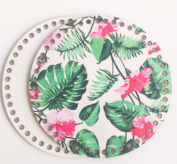 Angel Çanta Aksesuar Ahşap 20 Cm Çapında Resimli Plaka Arkalıklı B Serisi No10 - Angel Çanta Aksesuar