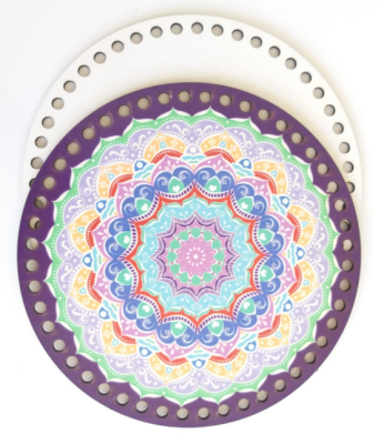 Angel Çanta Aksesuar Ahşap 20 Cm Çapında Resimli Plaka Arkalıklı K Serisi No2 - 1