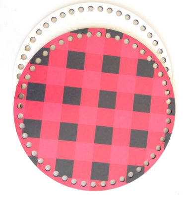 Angel Çanta Aksesuar Ahşap 20 Cm Çapında Resimli Plaka Arkalıklı K Serisi No23 - 1