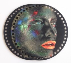 Angel Çanta Aksesuar Ahşap 20 Cm Çapında Resimli Plaka Arkalıklı S Serisi No6 - Angel Çanta Aksesuar