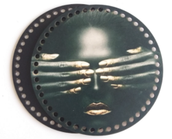 Angel Çanta Aksesuar Ahşap 20 Cm Çapında Resimli Plaka Arkalıklı S Serisi No7 - Angel Çanta Aksesuar