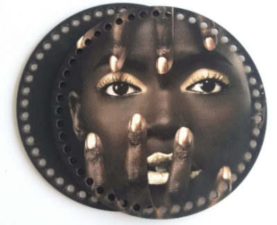 Angel Çanta Aksesuar Ahşap 20 Cm Çapında Resimli Plaka Arkalıklı S Serisi No9 - 1