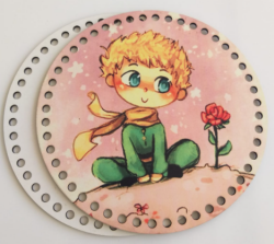 Angel Çanta Aksesuar Ahşap 20 Cm Çapında Resimli Plaka Arkalıklı Y Serisi No:12 - Angel Çanta Aksesuar