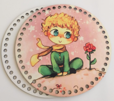 Angel Çanta Aksesuar Ahşap 20 Cm Çapında Resimli Plaka Arkalıklı Y Serisi No:12 - 1