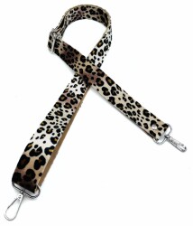 Angel Çanta Aksesuar 120x3 cm Ayarlanabilir Leopar Desenli Çanta Sapı - Angel Çanta Aksesuar