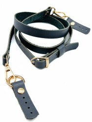 Angel Çanta Aksesuar 130x1.5 cm Gri Renk Gerçek Deri Light Gold Tokalı Çanta Sapı - Angel Çanta Aksesuar