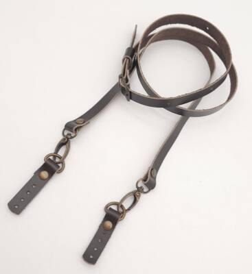 Angel Çanta Aksesuar 130x1.5 cm Kahverengi Gerçek Deri Antik Tokalı Çanta Sapı - 3