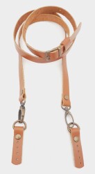 Angel Çanta Aksesuar 130x1.5 cm Taba Gerçek Deri Antik Tokalı Çanta Sapı - Angel Çanta Aksesuar