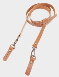 Angel Çanta Aksesuar 130x1.5 cm Taba Gerçek Deri Antik Tokalı Çanta Sapı - 3