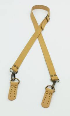 Angel Çanta Aksesuar Gerçek Deri Ayarlı Uzun Sap 2.3X130 Ham Doğal Renk Antik Metalli - 1