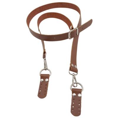 Angel Çanta Aksesuar Gerçek Deri Ayarlı Uzun Sap 2.3x130 Sütlü Kahve Gümüş Metalli - 1