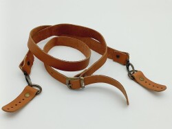 Angel Çanta Aksesuar Gerçek Deri Ayarlı Uzun Sap 2X130 Taba Antik Metalli - 2