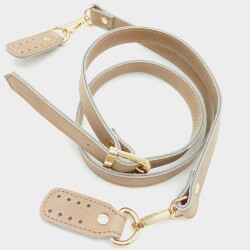 Angel Çanta Aksesuar Gerçek Deri Çift Kat Dikişli Uzun Sap Vizon - Angel Çanta Aksesuar