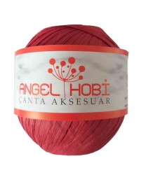 Angel Çanta Aksesuar Bobin Rafya 150 Gr Kırmızı No:11 - Angel Çanta Aksesuar