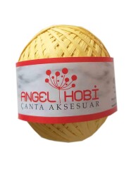 Angel Çanta Aksesuar Bobin Rafya 150 Gr Sarı No:3 - Angel Çanta Aksesuar