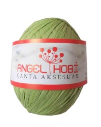 Angel Çanta Aksesuar Bobin Rafya 150 Gr Yeşil No:6 - Angel Çanta Aksesuar