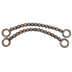 Angel Çanta Aksesuar 20 mm Ahşap Boncuklu 37 cm Koyu Ahşap Renk Çanta Sapı - Angel Çanta Aksesuar