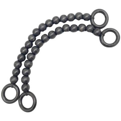 Angel Çanta Aksesuar 20 mm Ahşap Boncuklu 37 cm Siyah Renk Çanta Sapı - 2