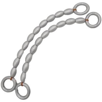 Angel Çanta Aksesuar 20 mm Oval Ahşap Boncuklu 40 cm Gümüş Renk Çanta Sapı - 1