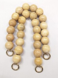 Angel Çanta Aksesuar Ahşap Boncuklu Sap - Angel Çanta Aksesuar