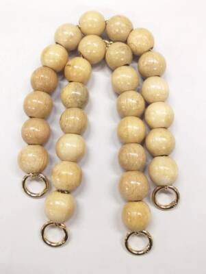 Angel Çanta Aksesuar Ahşap Boncuklu Sap - 1